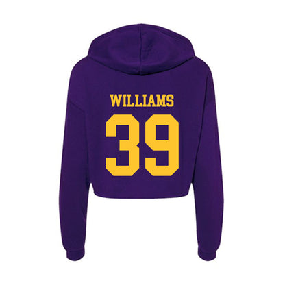 LSU - NCAA Football : Lavonte Williams - Women's Crop Fleece Hoodie-1