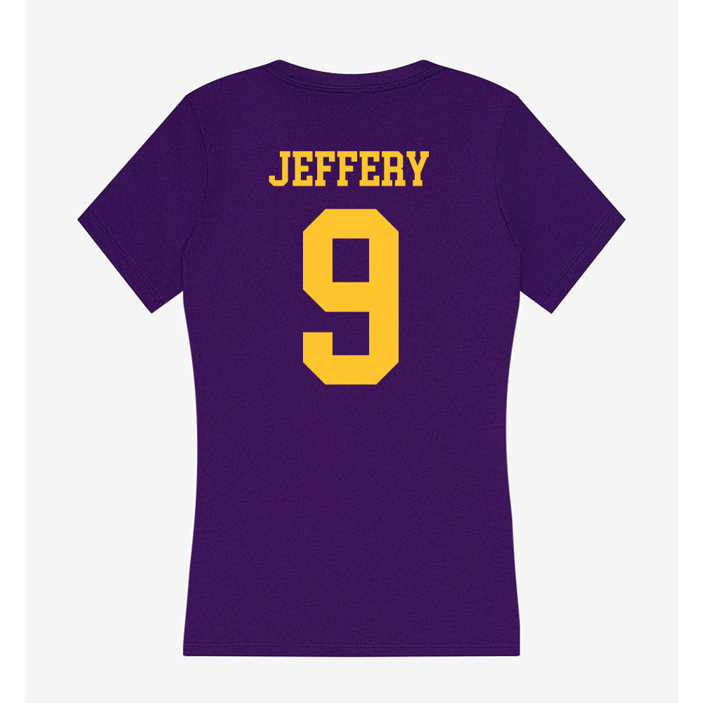 LSU - NCAA Women's Volleyball : Camryn Jeffery - Women's V-Neck T-Shirt-1