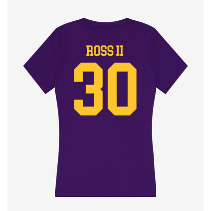 LSU - NCAA Football : Charles Ross II - Women's V-Neck T-Shirt-1