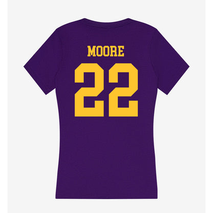 LSU - NCAA Baseball : Cooper Moore - Women's V-Neck T-Shirt-1