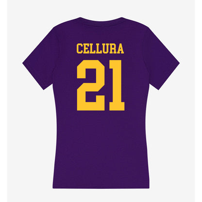 LSU - NCAA Softball : Cece Cellura - Women's V-Neck T-Shirt-1