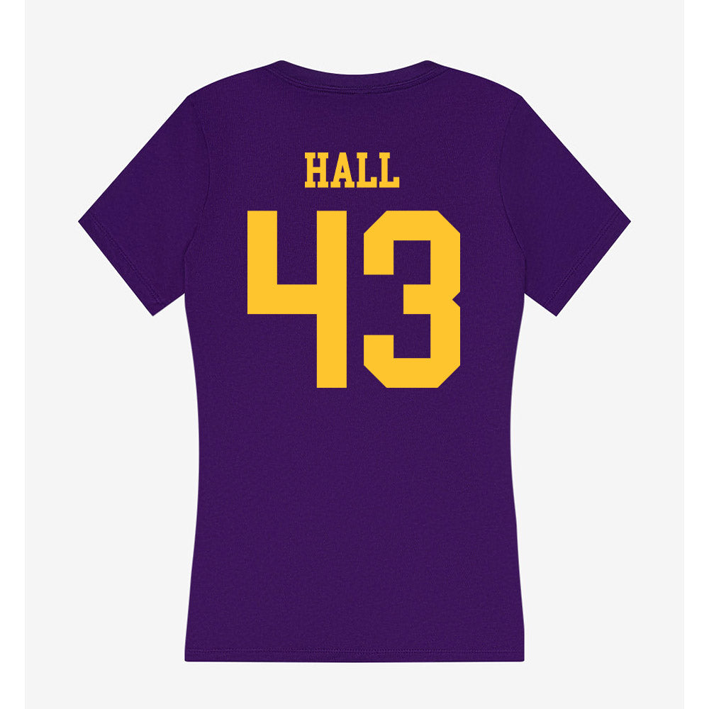 LSU - NCAA Football : Silas Hall - Women's V-Neck T-Shirt-1