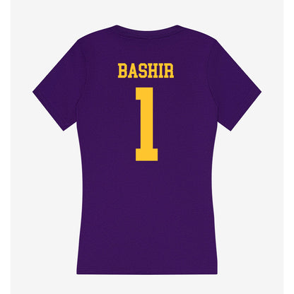LSU - NCAA Men's Basketball : Abdi Bashir - Women's V-Neck T-Shirt-1