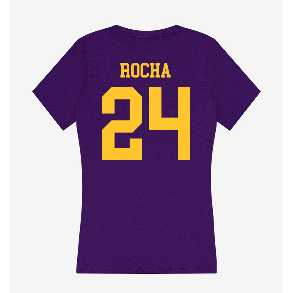 LSU - NCAA Women's Soccer : Kylee Rocha - Women's V-Neck T-Shirt-1