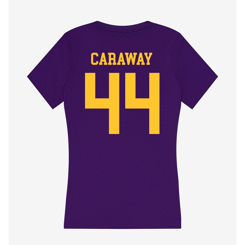 LSU - NCAA Baseball : Trent Caraway - Women's V-Neck T-Shirt-1