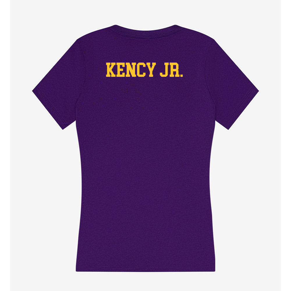 LSU - NCAA Football : David Kency Jr. - Women's V-Neck T-Shirt-1