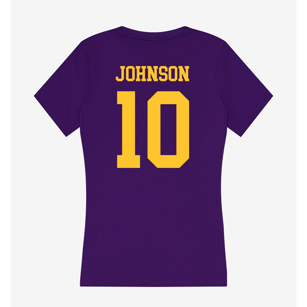 LSU - NCAA Softball : Rylie Johnson - Women's V-Neck T-Shirt-1