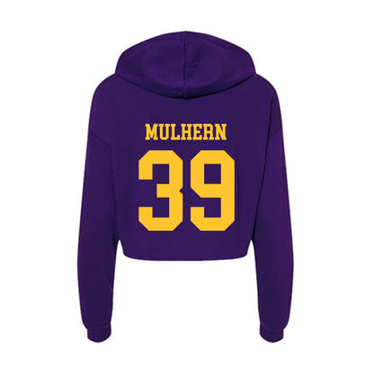 LSU - NCAA Football : Mack Mulhern - Women's Crop Fleece Hoodie-1