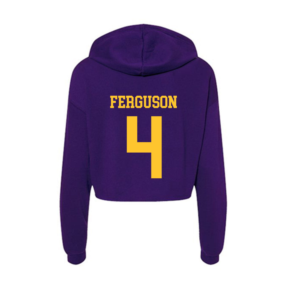 LSU - NCAA Women's Soccer : Jazmin Ferguson - Women's Crop Fleece Hooded Sweatshirt-1