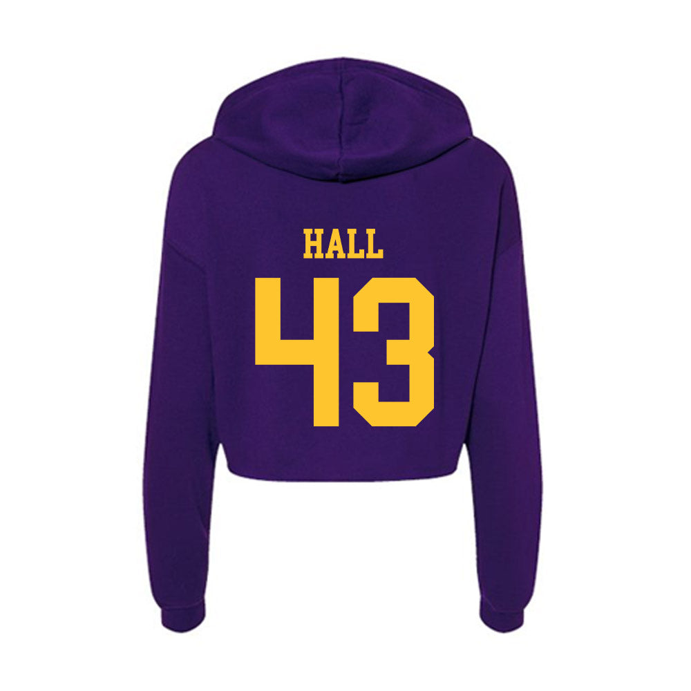 LSU - NCAA Football : Silas Hall - Women's Crop Fleece Hoodie-1