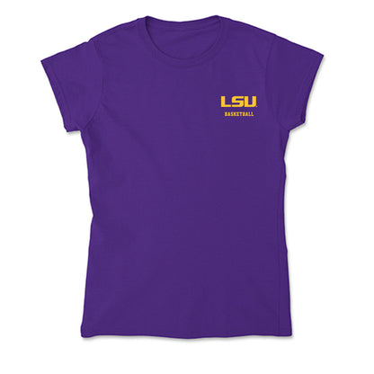 LSU - NCAA Men's Basketball : Mouhamed Dioubate - Soft Style Women’s T-Shirt-0