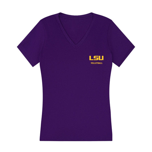 LSU - NCAA Women's Volleyball : Katie Raymer - Women's V-Neck T-Shirt-0