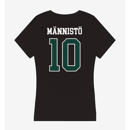 Michigan State - NCAA Men's Ice Hockey : Tommi Männistö - Women's V-Neck T-Shirt-1
