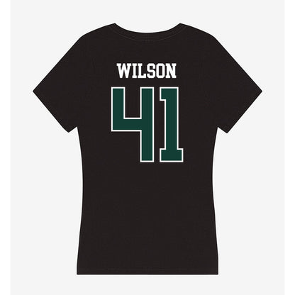 Michigan State - NCAA Football : Jaxson Wilson - Women's V-Neck T-Shirt-1