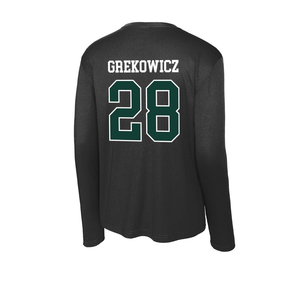 Michigan State - NCAA Men's Soccer : Jake Grekowicz - Activewear Long Sleeve T-Shirt-1
