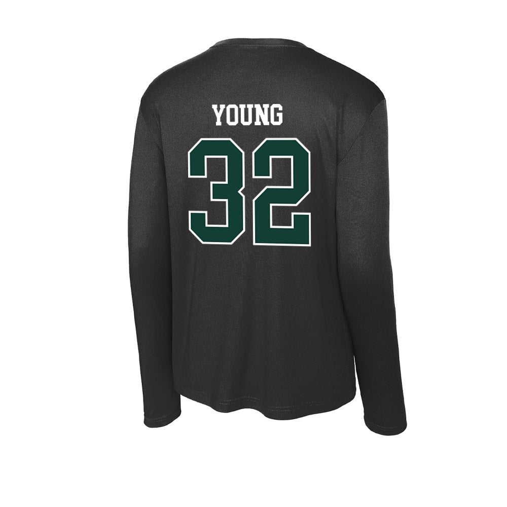 Michigan State - NCAA Football : Evan Young - Activewear Long Sleeve T-Shirt-1