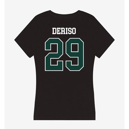 Michigan State - NCAA Football : KJ Deriso - Women's V-Neck T-Shirt-1