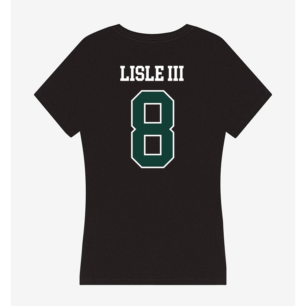 Michigan State - NCAA Football : Trey Lisle III - Women's V-Neck T-Shirt-1