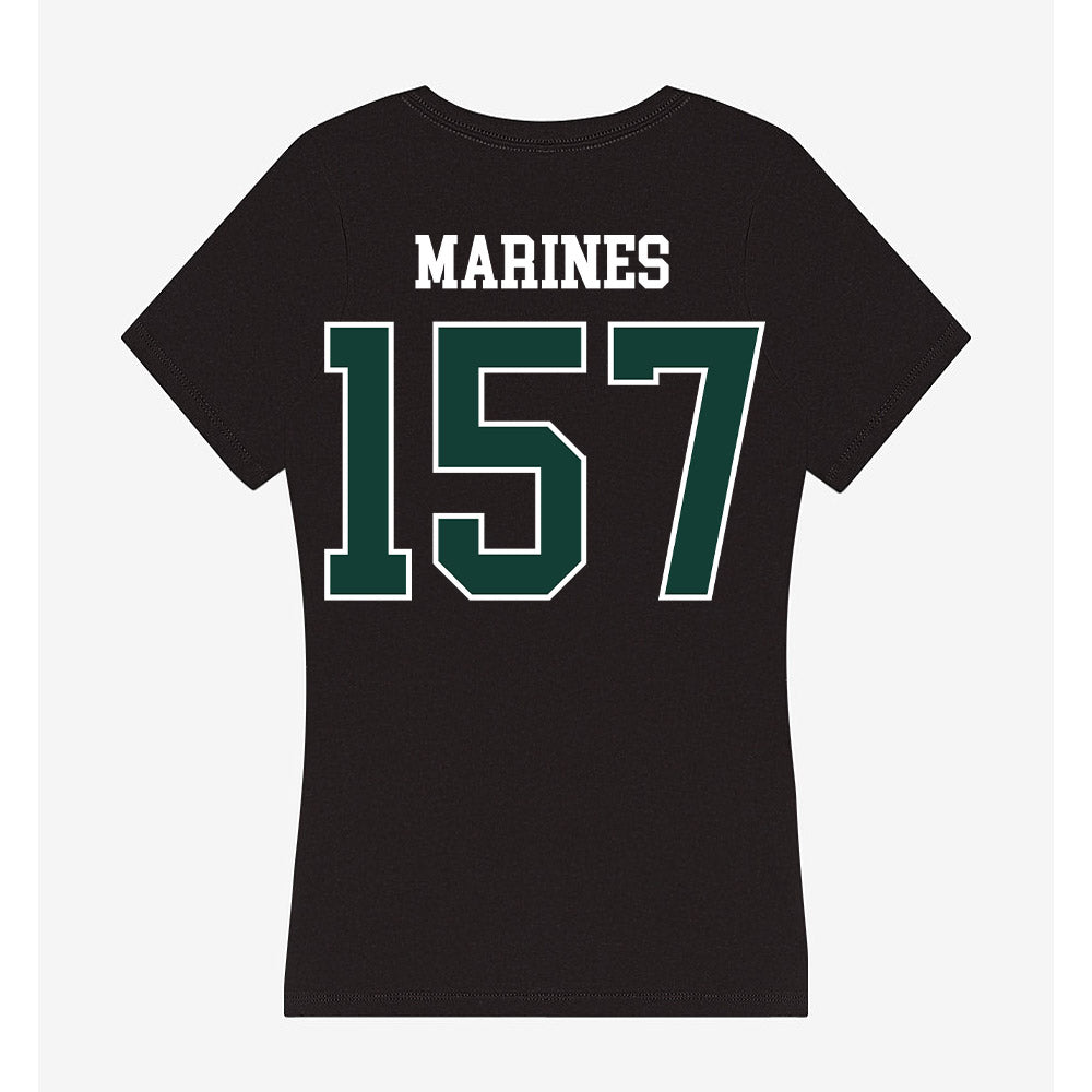 Michigan State - NCAA Wrestling : Darius Marines - Women's V-Neck T-Shirt-1
