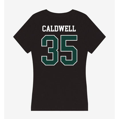 Michigan State - NCAA Football : Eliyjah Caldwell - Women's V-Neck T-Shirt-1