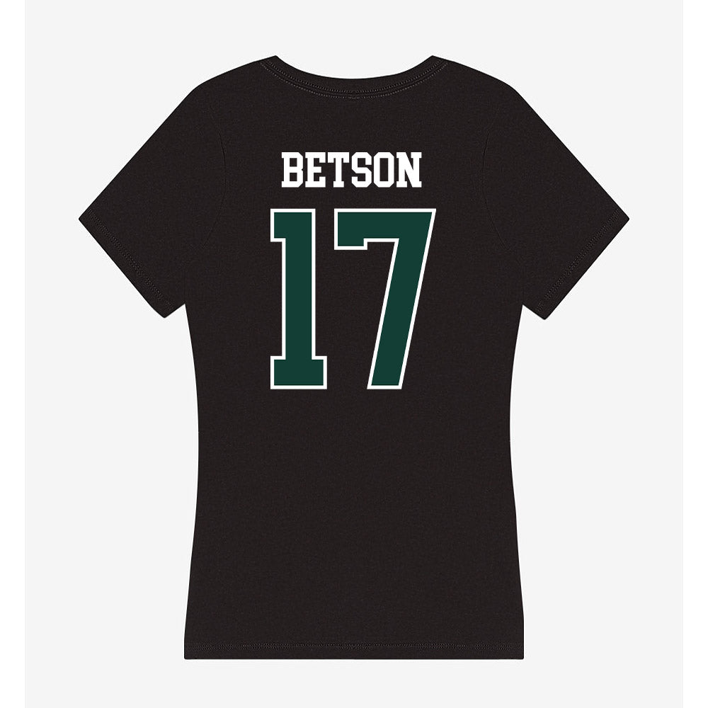 Michigan State - NCAA Women's Basketball : Tabitha Betson - Women's V-Neck T-Shirt-1