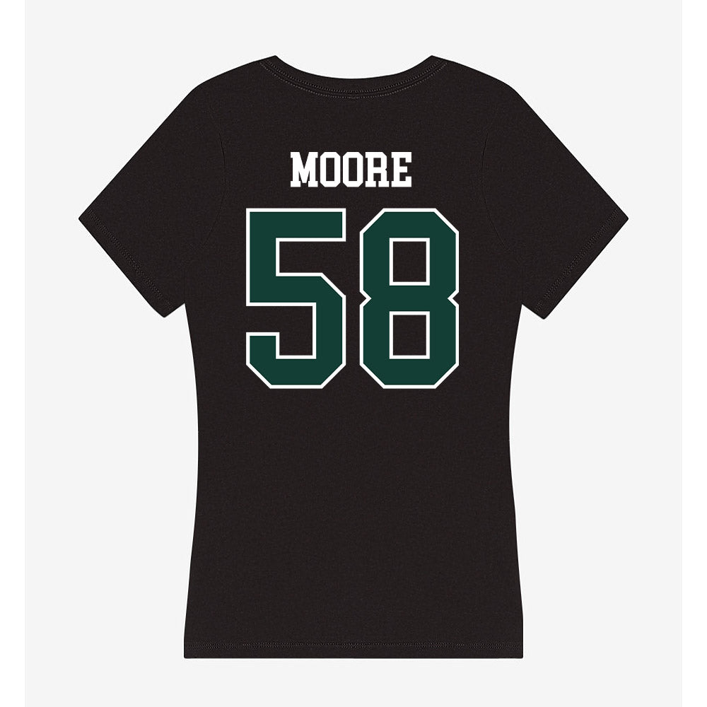 Michigan State - NCAA Football : Conner Moore - Women's V-Neck T-Shirt-1