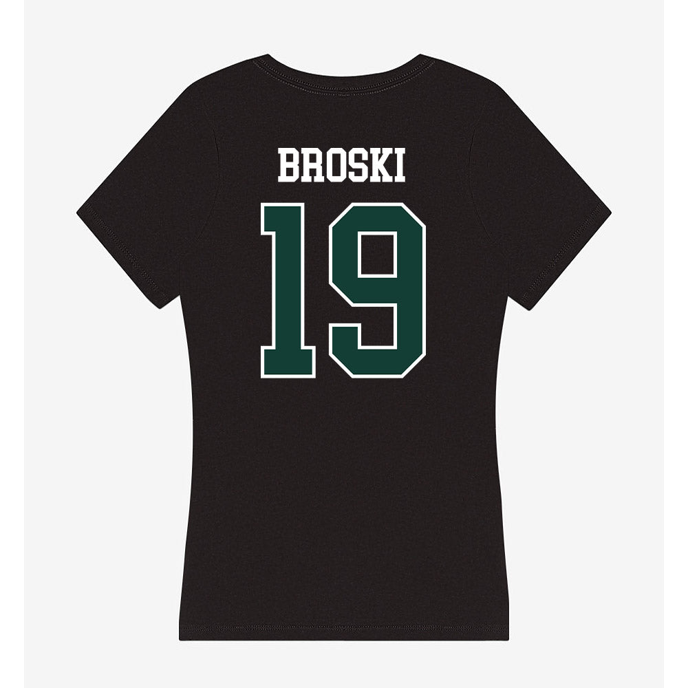 Michigan State - NCAA Baseball : Adam Broski - Women's V-Neck T-Shirt-1