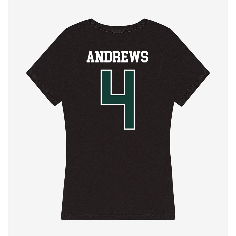 Michigan State - NCAA Women's Volleyball : Madi Andrews - Women's V-Neck T-Shirt-1