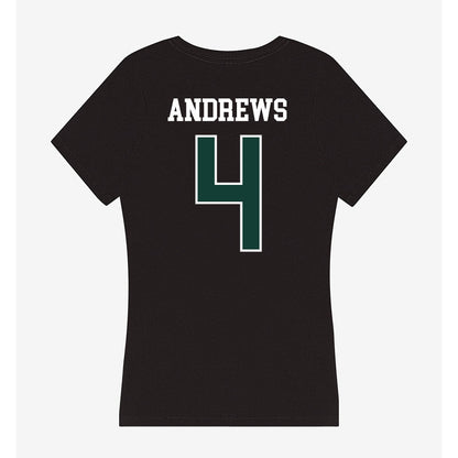 Michigan State - NCAA Women's Volleyball : Madi Andrews - Women's V-Neck T-Shirt-1
