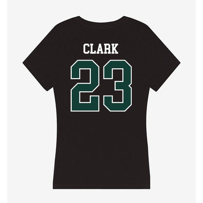 Michigan State - NCAA Men's Ice Hockey : Jimmy Clark - Women's V-Neck T-Shirt-1