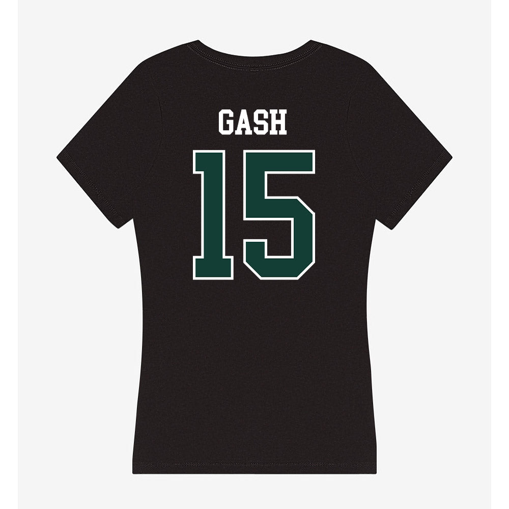 Michigan State - NCAA Football : Caleb Gash - Women's V-Neck T-Shirt-1