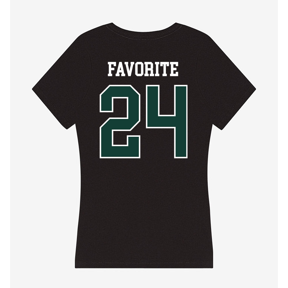 Michigan State - NCAA Football : Jeremiah Favorite - Women's V-Neck T-Shirt-1