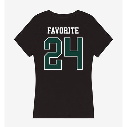 Michigan State - NCAA Football : Jeremiah Favorite - Women's V-Neck T-Shirt-1