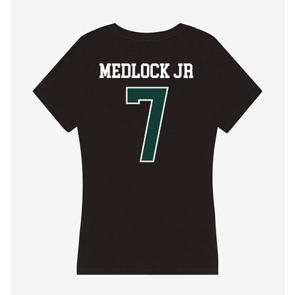 Michigan State - NCAA Men's Basketball : Carlos Medlock jr - Women's V-Neck T-Shirt-1
