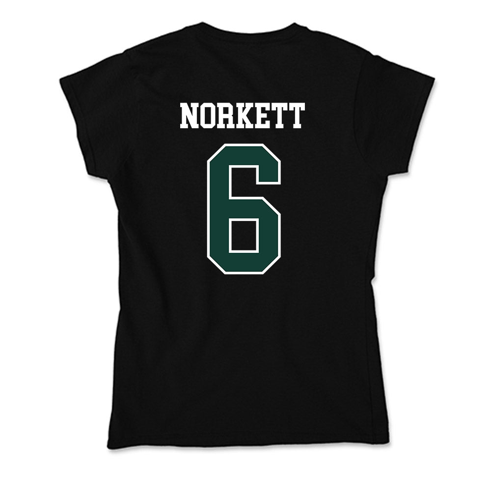 Michigan State - NCAA Men's Soccer : Charlie Norkett - Soft Style Women’s T-Shirt-1