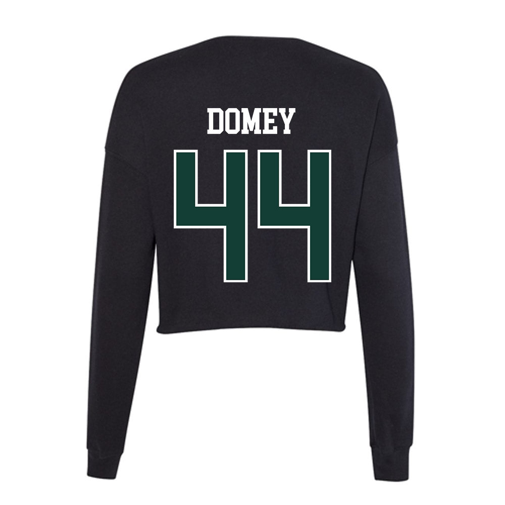 Michigan State - NCAA Baseball : Isaiah Domey - Women's Cropped Crew Fleece-1