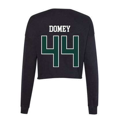 Michigan State - NCAA Baseball : Isaiah Domey - Women's Cropped Crew Fleece-1