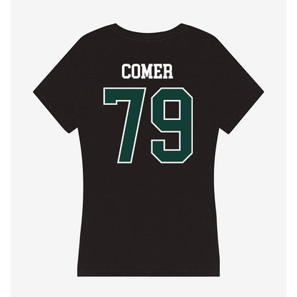 Michigan State - NCAA Football : Tristan Comer - Women's V-Neck T-Shirt-1