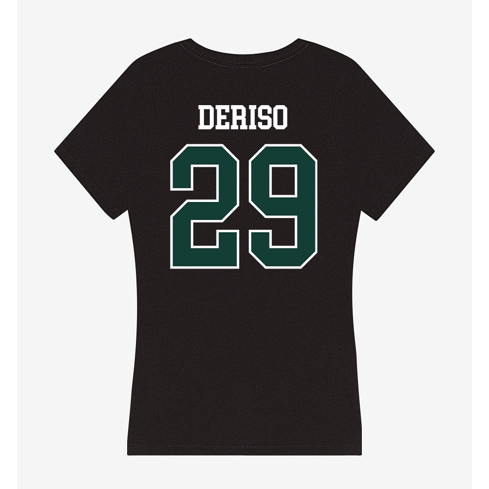 Michigan State - NCAA Football : KJ Deriso - Women's V-Neck T-Shirt-1