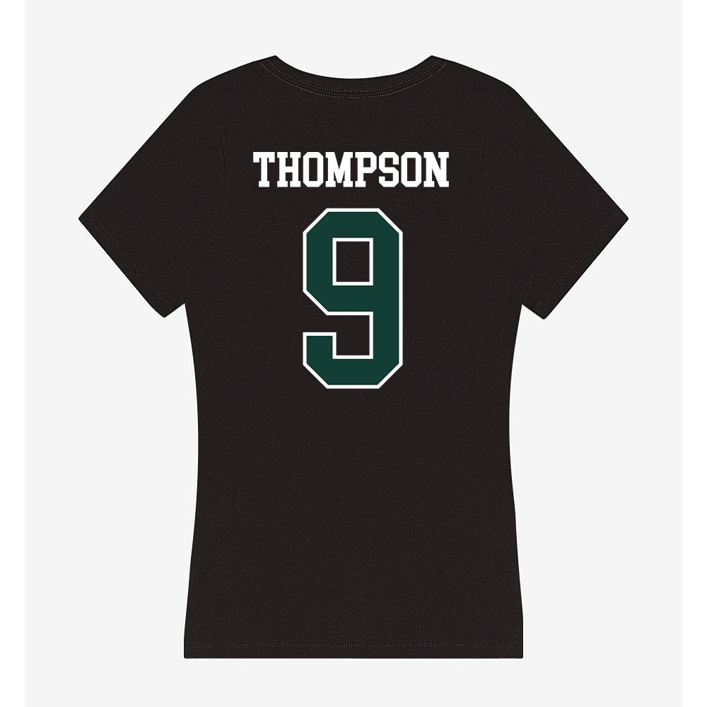 Michigan State - NCAA Football : Keahnist Thompson - Women's V-Neck T-Shirt-1