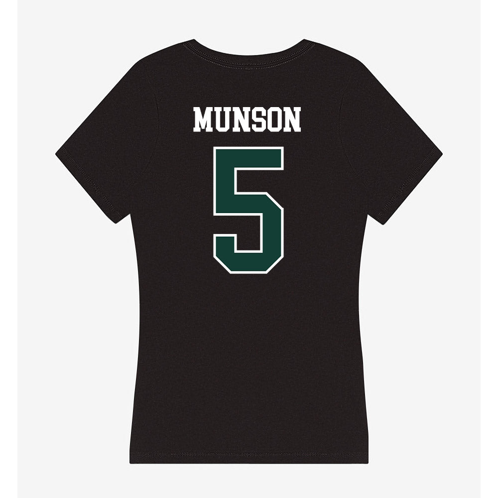 Michigan State - NCAA Men's Soccer : Brandon Munson - Women's V-Neck T-Shirt-1