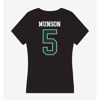 Michigan State - NCAA Men's Soccer : Brandon Munson - Women's V-Neck T-Shirt-1