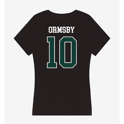 Michigan State - NCAA Women's Volleyball : Leela Ormsby - Women's V-Neck T-Shirt-1