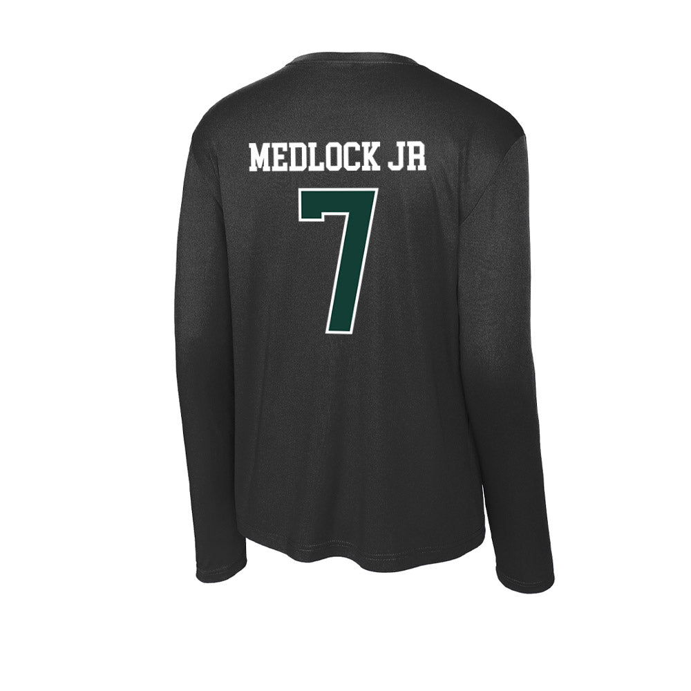 Michigan State - NCAA Men's Basketball : Carlos Medlock jr - Activewear Long Sleeve T-Shirt-1