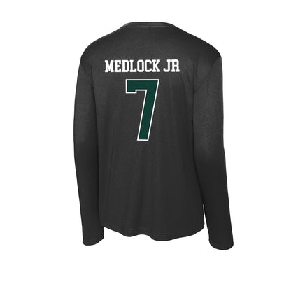 Michigan State - NCAA Men's Basketball : Carlos Medlock jr - Activewear Long Sleeve T-Shirt-1
