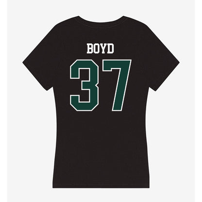 Michigan State - NCAA Football : Liam Boyd - Women's V-Neck T-Shirt-1
