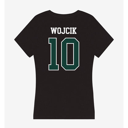 Michigan State - NCAA Men's Basketball : Denham Wojcik - Women's V-Neck T-Shirt-1