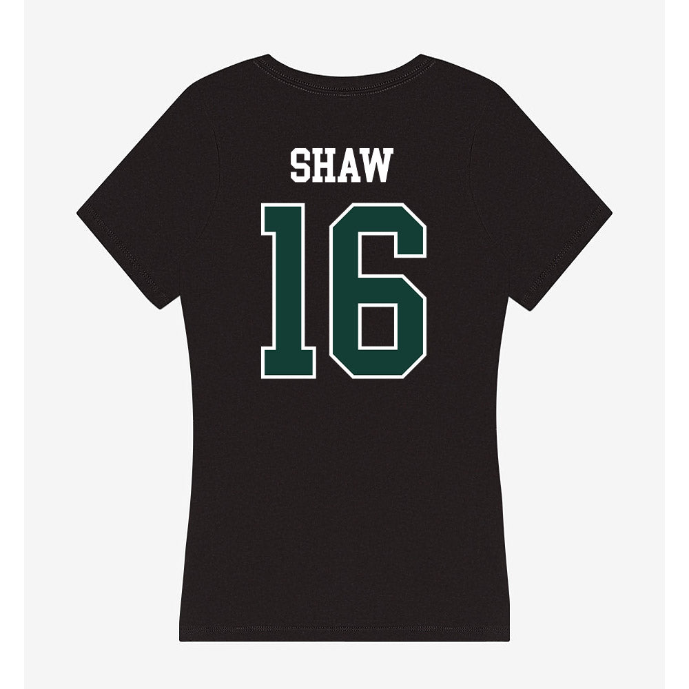 Michigan State - NCAA Football : Adam Shaw - Women's V-Neck T-Shirt-1