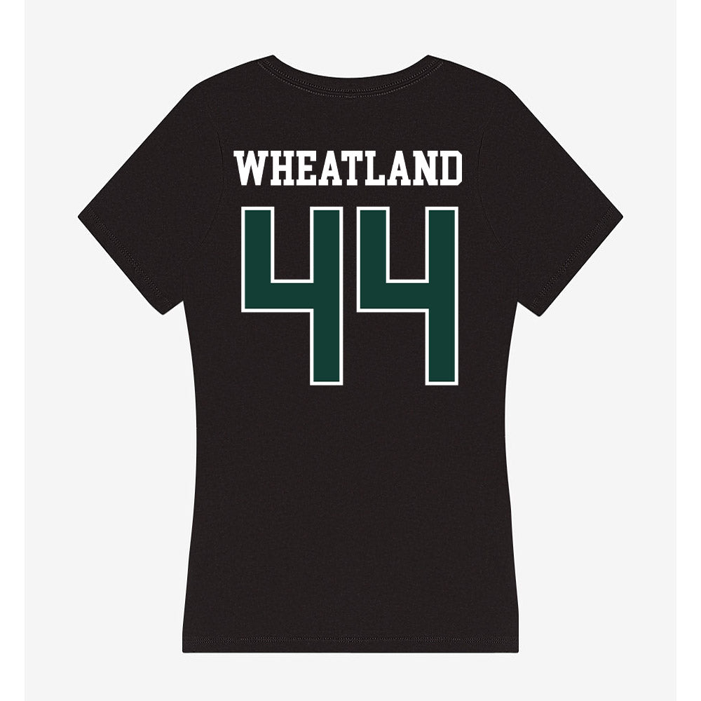 Michigan State - NCAA Football : Caleb Wheatland - Women's V-Neck T-Shirt-1