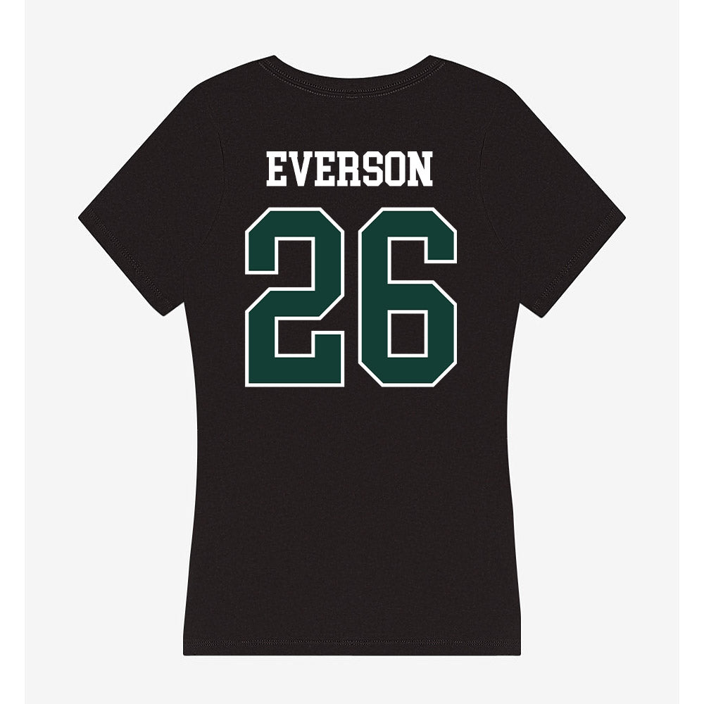 Michigan State - NCAA Baseball : Andrew Everson - Women's V-Neck T-Shirt-1